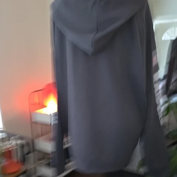 "Nike" Gray Raiders Lace-Up Hoodie - Picture 3 of 4